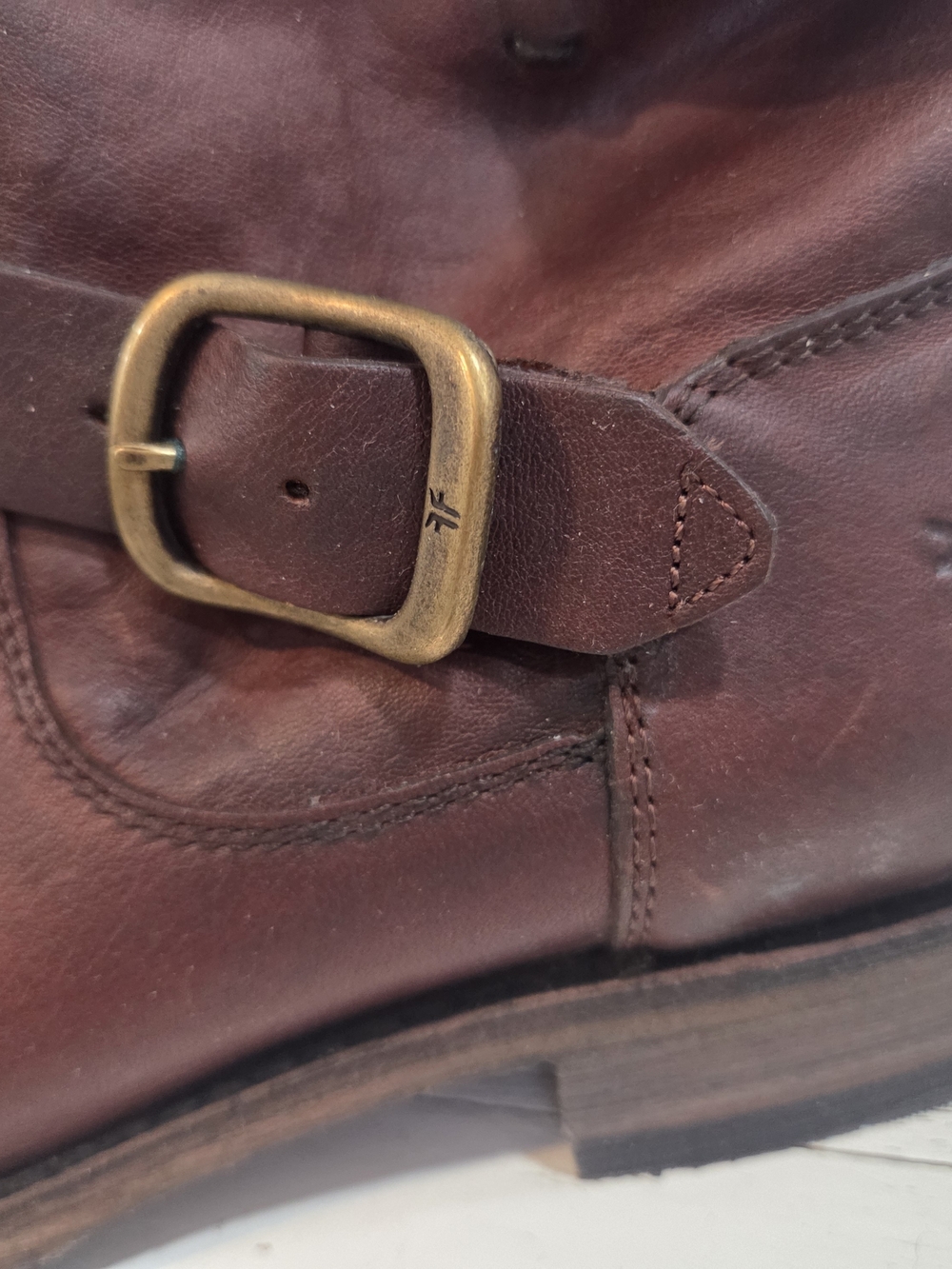 New - Frye Veronica Leather Bootie in Tonara Redwood, 8.5 - Picture 11 of 16